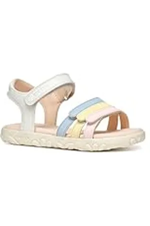 Geox Meisje J Sandal Haiti Girl, Wit Multicolor, 29 EU
