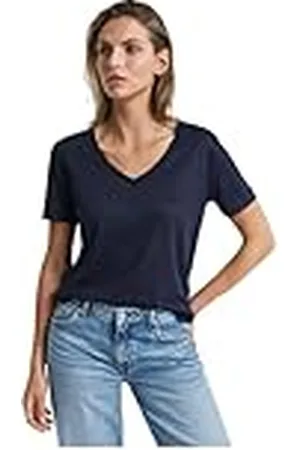 GANT REG LINEN V-hals SS T-shirt, , XXL
