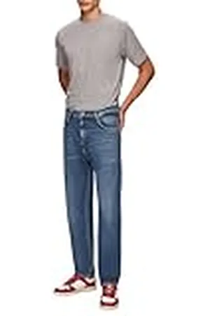 LTB Jeans Heren Mariano 5 - Straight Mid Rise Basic-5-Pocket Dark Wash Blue van katoenmix - maat W29L34, , 29W / 34L