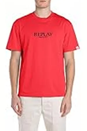 Replay Heren relaxed fit T-shirt van katoen, , M