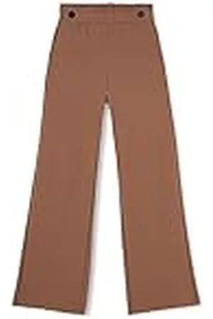 VERO MODA Bestseller A/S Dames VMLIVANAYA HR Wide Pant NOOS broek, Brown Lentil, XS/34, Brown Lentil, (XS) W x 34L