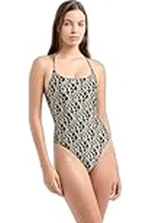 Emporio Armani Vrouw Logomania Badpak uit één stuk Zwart L, , L