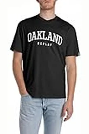 Replay Heren relaxed fit T-shirt van katoen, , 3XL
