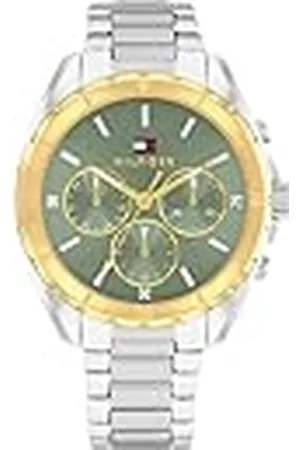 Tommy Hilfiger Analoog multifunctioneel kwartshorloge voor dames met roestvrijstalen armbanden