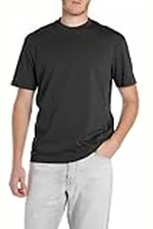 Replay Heren relaxed fit T-shirt van katoen, , XS