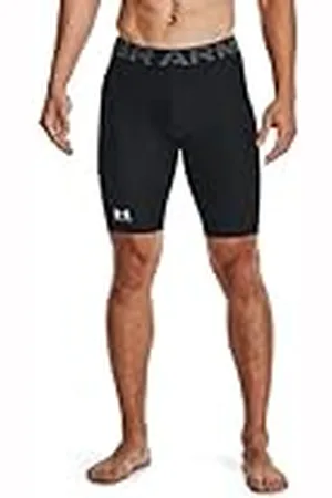 Under Armour HeatGear Long Shorts voor heren, Zwart (001) /Pitch Grijs, M