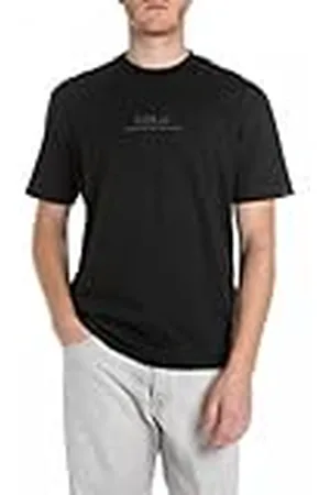 Replay Heren relaxed fit T-shirt van katoen, , XXL