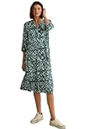 CECIL Volant-jurk met patroon, , M