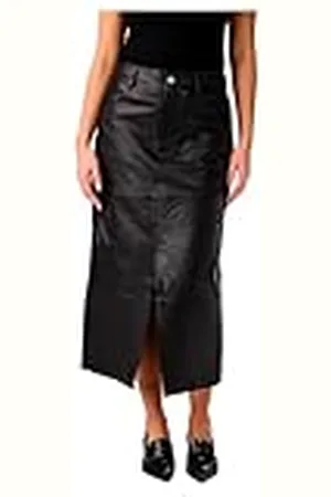 Y.A.S MINA HMW LEATHER Long SKIRT NOOS, , M