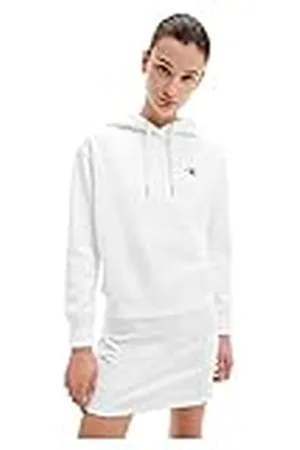 Calvin Klein Dames sweatshirt kort met fleece binnenkant, , XXL