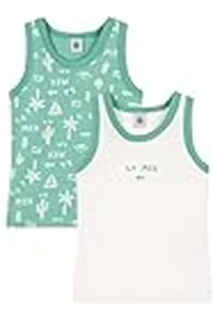 Petit Bateau Tanktops (2 stuks) voor jongens, , 24 Maanden