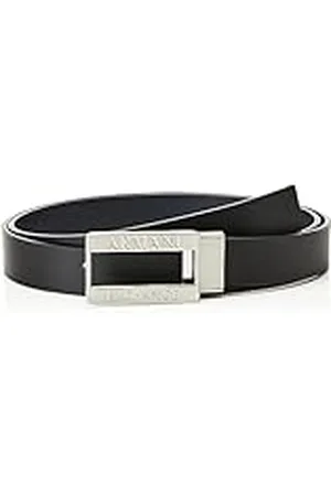 Armani Exchange Casual leer, gesp met logo, , Eén Maat