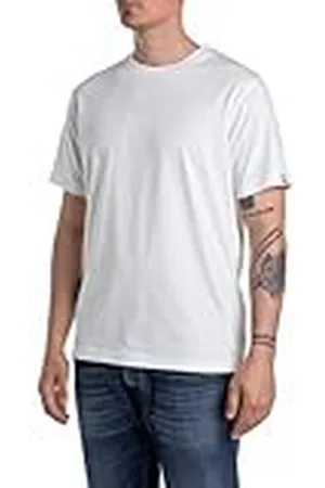 Replay Heren regular fit T-shirt van katoen, , L