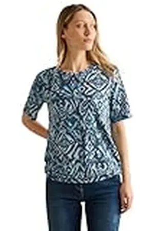 CECIL Shirt met ornamentpatroon, , XXL