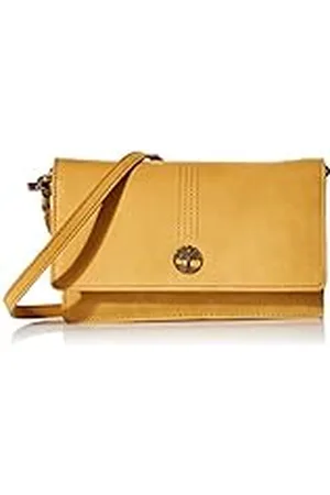 Timberland RFID Leather Crossbody Bag Wallet Purse, Wheat (Nubuck)