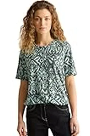 CECIL Shirt met ornamentpatroon, , L