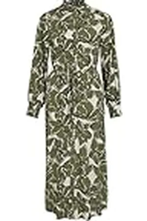 VILA Dames Vimara Dura L/S Midi Dress/Pb, , 42