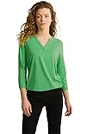 CECIL B322936 T-shirt in tuniek-look, Iced Neon Green, M Dames, , M