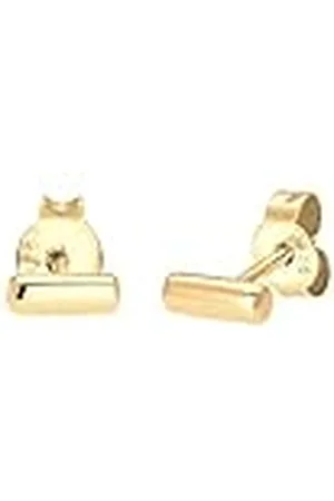 Elli Damesoorbellen Studs Stab Basic Geo Minimal Trend Basic Fijn filigraan zilver 925, zilver, goud, Geen edelsteen