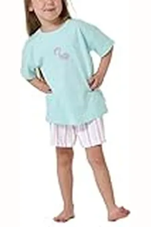 Schiesser Meisjespyjama met korte mouwen World pyjamaset, lichtgroen_182561, 92, , 92 cm
