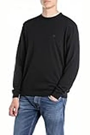 Replay Heren regular fit trui van katoen, , XS