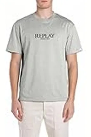 Replay Heren relaxed fit T-shirt van katoen, , M