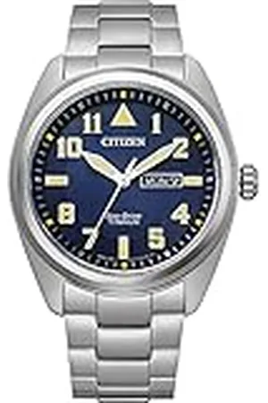 Citizen Heren analoog Eco-Drive polshorloge titanium, , Eén maat, armband