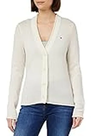 Tommy Hilfiger V-NK vest voor dames, zacht wol, , S