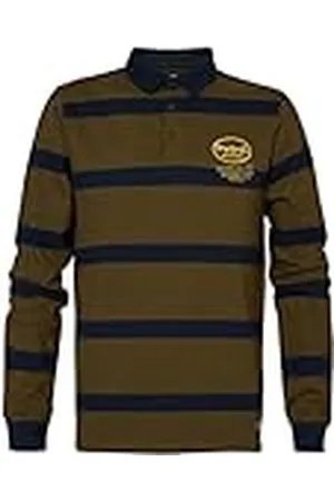 Petrol Industries Industries Poloshirt met lange mouwen voor heren, , 3XL