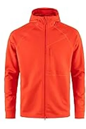 Fjällräven Abisko Grid Fleece Hoodie, Flame Orange, S, , S