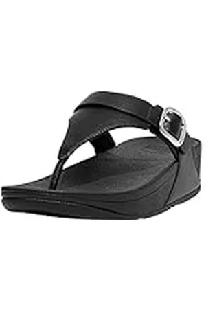 FitFlop Dames Lulu verstelbare lederen teen post wig sandaal, , 39 EU