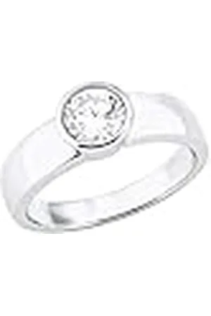 QS by s.Oliver Ring voor dames, sterling 925, zirkonia, 52 (16.6), Metaal, Zirkonia