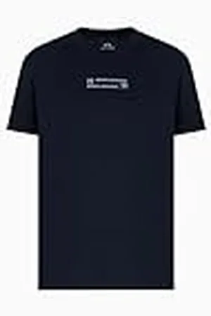 Armani Exchange Heren Utility Edge, logo belettering, geborduurd logo, regular fit, blauw, XXL, , XXL
