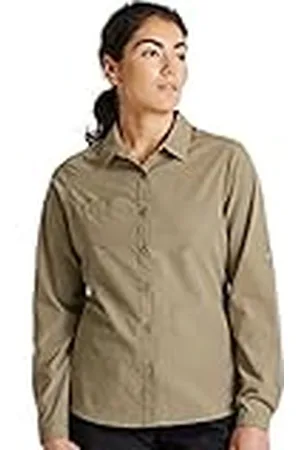 Craghoppers Dames Expert Womens Kiwi shirt met lange mouwen Button Down Shirt (Pack van 1)