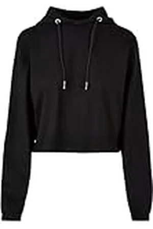 Urban classics Damestrui met capuchon, zware hoody, oversized hoodie voor vrouwen, kort gesneden, , L