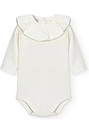 BABIDU Uniseks babybody Cuello Volante op maat gesneden, , 9 Maanden