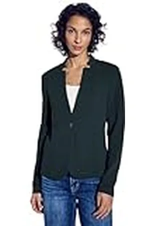 Street one A212608 Jaquard Blazer, donkergroen, 36 dames, Donker Groen, 34