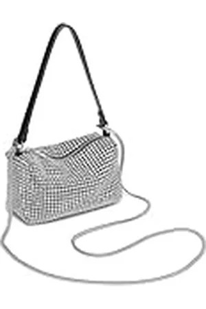 MISS LULÙ Diamante Clutch Bag, sprankelende strass handtas, dames glanzende avondportemonnee, slangenketting, crossbody schoudertas voor bruiloften, bruidsnacht tas cocktail avondfeest, klein