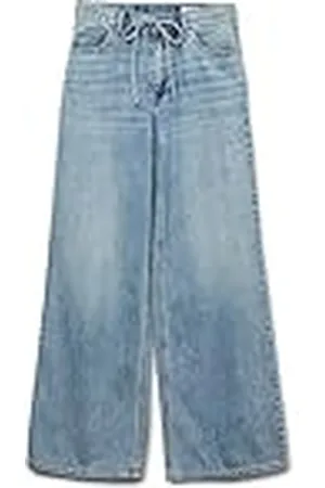 VERO MODA VMREMY Mid Rise jeans met wijde pasvorm voor dames, rechte pasvorm, , 28W / 32L