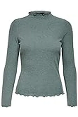 ONLY Onlemma L/S High Neck Top Noos Jrs Shirt met lange dames,Balsem Greendetail: gemêleerd,L