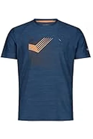 CMP Elastisch jersey T-shirt Melange voor heren, blauw staal gemêleerd, 46, , 42 NL