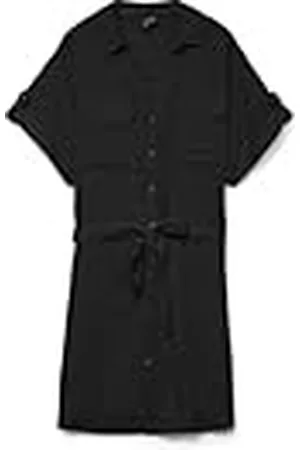 VERO MODA Vmbumpy Ss Short Shirt Dress WVN Ga Noos, , M