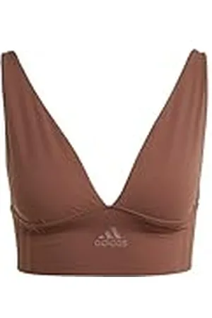 adidas Vrouwen Naadloze Micro Stretch Longline Plunge Lounge Bra Sport, , S, , S