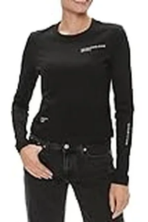 Calvin Klein Jeans Vrouwen Multi Placement T-shirt met lange mouwen L/S T-shirts, ., XXS