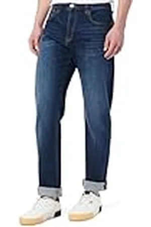 Armani Exchange Heren Essential, Patch Logo Letter, Jeans, Blauw, 40, , 40