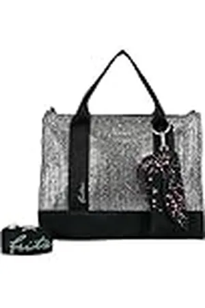 Fritzi aus Preußen Dames Tote Bag Ltd Paint. Straw Silver Black Shopper, , Eén Maat