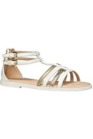 Geox J Karly Girl sandalen, wit/platina, 41 EU, , 41 EU