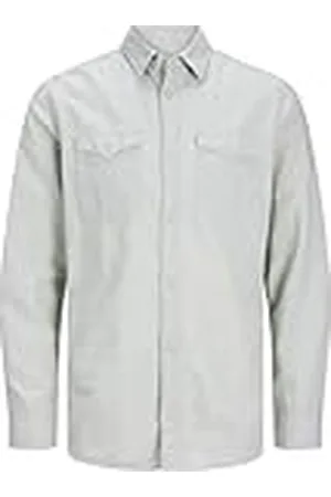 JACK & JONES Jcosheridan Linen Blend Shirt Ls Shirt met lange mouwen voor heren, , XL