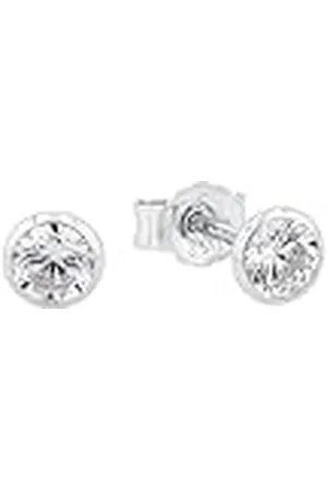Amor Oorsteker 925 Sterling Zilveren Damesoorbellen, Met Kubieke Zirkonia Synth., 0,4 cm, , Wordt Geleverd In Sieraden Geschenkverpakking, 9062263