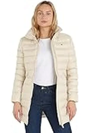 Tommy Hilfiger Dames MW gewatteerde Global Stripe Jas, Classic Beige, XXS, , XXS